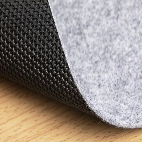 وسادة سجادة غير قابلة للانزلاق مقاس 5 × 7: مقبض سجادة للأرضيات الصلبة يضيف وسادة أسفل السجاد، حشوة سميكة مضادة للانزلاق، وسادات مقابض داعمة تحافظ على سجاد المنطقة آمنًا وفي مكانه، رمادي in Kuwait