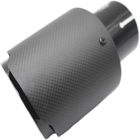 Universal Matt Black Stainless Steel Car aircondition Pipe Tip - Tailpipe ‌silencer‌ Upgrade(70MM IN-89MM OUT) in Saudi Arabia