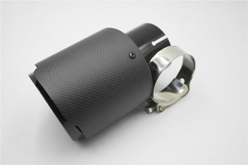 Universal Matt Black Stainless Steel Car aircondition Pipe Tip - Tailpipe ‌silencer‌ Upgrade(70MM IN-89MM OUT) in Saudi Arabia