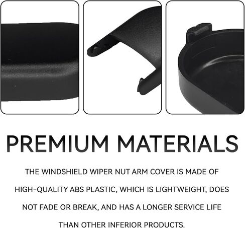 Windshield Wiper Arm Cowl Covers Cap, Front Windshield Wiper Arm End Nut Head Cowl Cover Bolt Finish Cap Clip Replacement 15776792, Fit for Chevrolet Buick GMC Models Car Accessories（Black） in Saudi Arabia