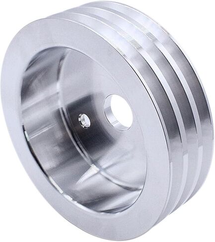 BestParts Chrome Polished Aluminum 2 Groove Short Water Pump and 3 Groove Crank Pulley Kit Compatible with SBC Chevy SBC 265 283 305 327 350 383 400 with Short Water Pump SWP in Saudi Arabia