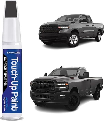 طلاء PAU/LAU Touch Up من الجرانيت والكريستال المعدني متوافق مع ذاكرة الوصول العشوائي 2019-2024 1500/2500/3500، 2020-2024 للخدمة الشاقة، طقم إصلاح الخدوش 2 في 1، مطابقة الألوان الاحترافية in Kuwait