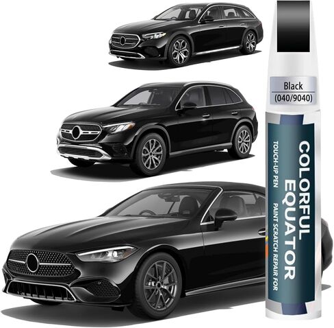 Car Touch Up Paint(Jet Black(040/9040 Black)) Compatible with Mercedes-Benz, Car Paint Pen Scratch Repair Two-In-One Touch Up Paint, Premium Car Scratch Remover for Deep Scratches in Saudi Arabia