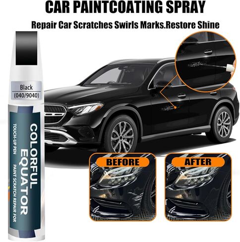 Car Touch Up Paint(Jet Black(040/9040 Black)) Compatible with Mercedes-Benz, Car Paint Pen Scratch Repair Two-In-One Touch Up Paint, Premium Car Scratch Remover for Deep Scratches in Saudi Arabia