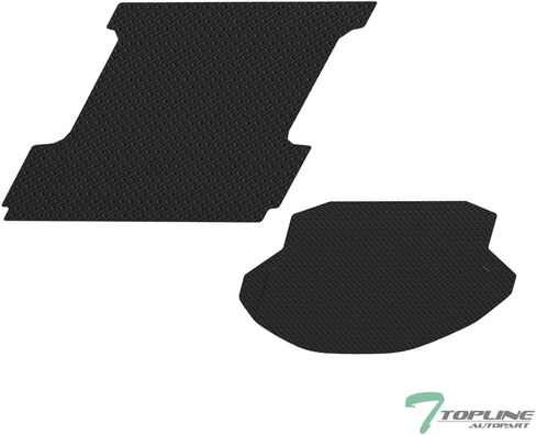 7422440825846 متوافق مع 2022-2024 Ford F150 Lightning 5.6 قدم (67.1 بوصة) سرير أسود من المطاط الماسي لشاحنة سرير in Kuwait
