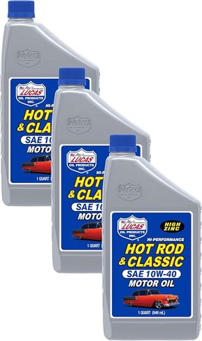Lucas Oil 10683 Hot Rod & Classic Car SAE 10W-40 Motor Oil - 5 Quart in Kuwait