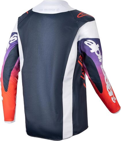 Alpinestars 3778224-924-L: قميص متسابق الشباب Hoen Jersey رمادي فاتح/برتقالي ساخن/أسود Lg in Saudi Arabia