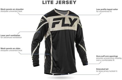 قميص Fly Racing الرجالي Lite MX ATV لركوب الطرق الوعرة in Saudi Arabia