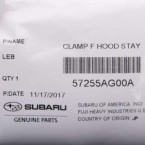 Subaru Hood Rod Bracket - 57255AG00A in Saudi Arabia