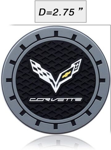Cup Holder Insert Coaster Fit Corvette C1 C2 C3 C4 C5 C6 C7 C8 Racing 1LT 2LT 3LT,Anti Slip Car Cup Coaster Interior Accessories in Saudi Arabia