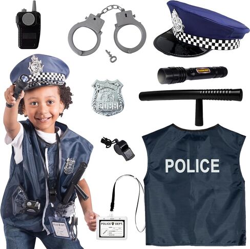 Born Toys Police Costume For Kids & Police Toys For Kids Ages 3-7 in Kuwait
