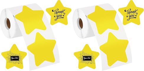 400 Piece Thermal Labels - 3 * 3in Star Shaped Stickers - Large Direct Thermal Labels for DIY Logo Design, Code Name Tags in Saudi Arabia
