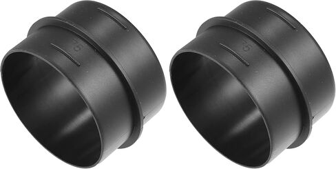 A ABSOPRO Car Air Ducting Connector Straight Air Heater Duct Joiner Connector Pipe 2.95'' 75mm OD Black in Kuwait