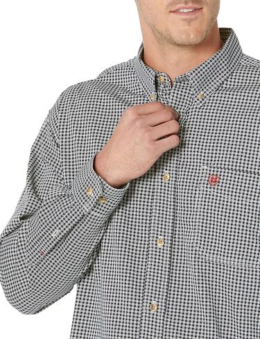 Ariat Male FR Basic Work Shirt Bold Blue Stripe Medium in Saudi Arabia