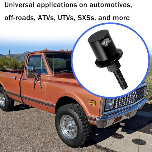 EFI Fuel Tank Vent Roll Over Valve External Remote Breather Check Valve 5/16" Hose Barb Fitting (Part #19-174) for Off-Road Vehicles, ATVs, and UTVs Durable Black Design in Saudi Arabia