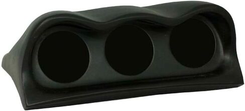 جراب قياس لوحة القيادة الثلاثي من الألياف الزجاجية باللون الأسود من GlowShift متوافق مع Subaru Impreza GC8 1998-2001 - يتصاعد (3) 2-1/16 بوصة (52 مم) مقاييس إلى لوحة قيادة السيارة in Kuwait