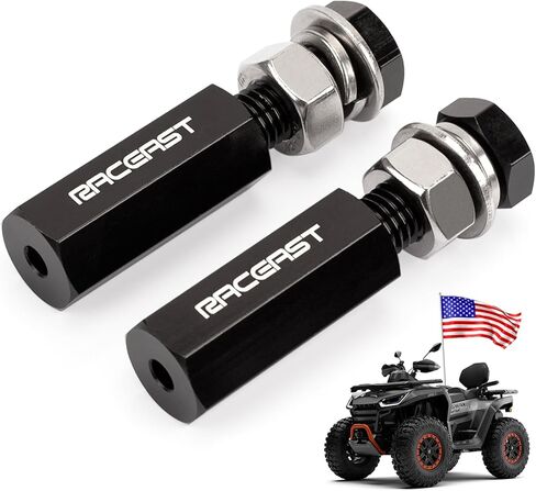 2PCS 1/4" Quick Release Flag Pole Holder 1/4 Inch Pole Flag Aluminum Mount For ATV UTV Motorcycle Dirt Bike Parts Flag pole Mounts Accessories (Black) in Kuwait