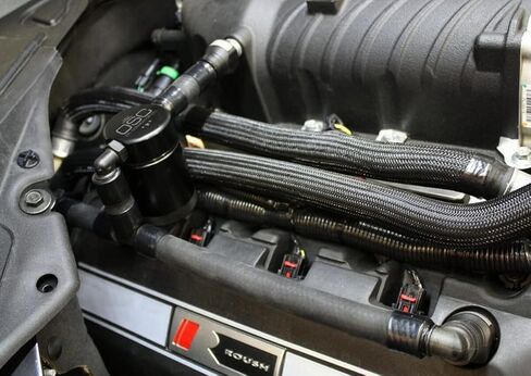 J&L Oil Separator Co.3.0 فاصل الزيت المتوافق مع 2011-17 ROUSH VMP Charged GT، Pass Side (فضي) in Saudi Arabia