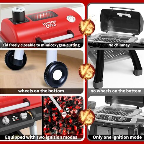 Shemira Kids Play Kitchen Toys, Kids BBQ Grill Playset, Play Grill Toys in Kuwait