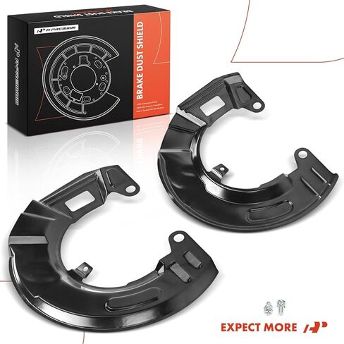 A-Premium Front Driver and Passenger Side Brake Dust Shield Compatible with Hyundai Models - Santa Fe 2001-2006, with 16 Inch Wheels, 2-PC Set in Saudi Arabia