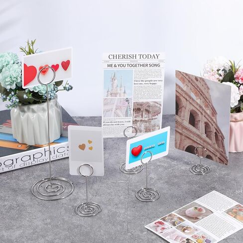 36 Pieces Table Number Holders 3 Size Place Card Holder Name Numbers Menu Memo Note Card Picture Photo Holder Clip Stand Table Sign Holders for Wedding Anniversary Party Display(Black) in Kuwait