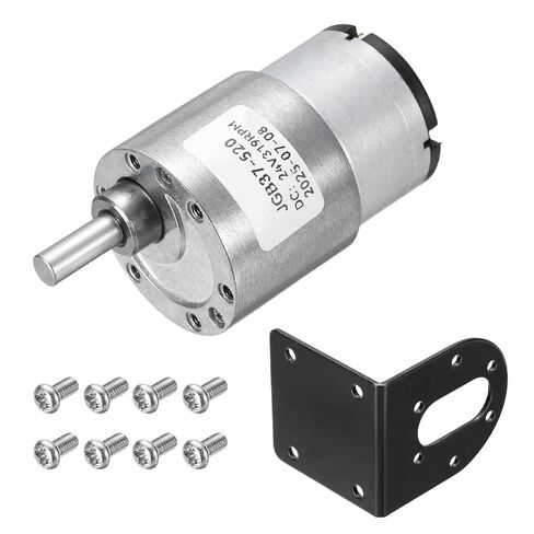 MECCANIXITY 6V 319RPM High Torque DC Gear Brushless Motor Micro Speed Reducing for Electronic Engine Fan Gearbox, JGB37-520 in Saudi Arabia