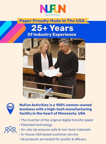 NuFun Activities Premium HTV Direct Heat Transfer Vinyl Rolls - 1 Roll - 12 inches x 10 feet, White, Iron On Vinyl for All Cutter Machines - Easy to Cut & Weed for Heat Vinyl Design (White) in Kuwait