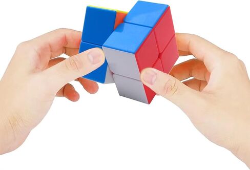 مجموعة مكعبات السرعة 2×2 مكونة من 6 قطع، مكعبات سرعة بهيكل مضاد للانفجار، مكعبات احجية العاب الحفلات للاطفال، جميع الاعمار، مناسبة للمبتدئين واللاعبين المحترفين in Kuwait