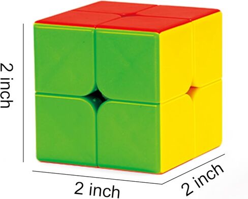 مجموعة مكعبات السرعة 2×2 مكونة من 6 قطع، مكعبات سرعة بهيكل مضاد للانفجار، مكعبات احجية العاب الحفلات للاطفال، جميع الاعمار، مناسبة للمبتدئين واللاعبين المحترفين in Kuwait
