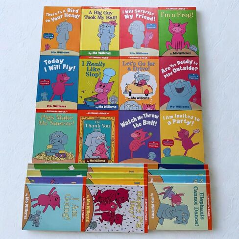 مجموعة من 25 كتابًا من مجموعة كتب Mo Willems Elephant and Piggie Books ذات الغلاف الورقي للأطفال in Kuwait