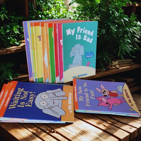 مجموعة من 25 كتابًا من مجموعة كتب Mo Willems Elephant and Piggie Books ذات الغلاف الورقي للأطفال in Kuwait