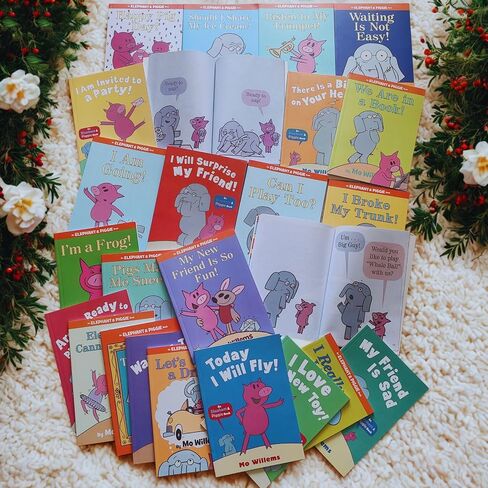 مجموعة من 25 كتابًا من مجموعة كتب Mo Willems Elephant and Piggie Books ذات الغلاف الورقي للأطفال in Kuwait