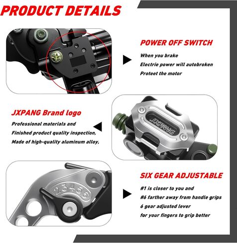 7/8" 22mm Motorcycle Handlebar CNC Brake Master Cylinder Reservoir Clutch and Brake Lever Left & Right Set+Hand Grips+Handlebar Ends Set for Honda Kawasaki Suzuki Yamaha (Black) in Saudi Arabia