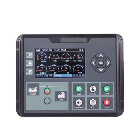 جهاز التحكم DC60D DC62D DC60DR DC62DR مولد السيارات بدء إيقاف وحدة التحكم الملونة عرض أجزاء مجموعة مولد غاز الديزل (DC62DR مع RS485) in Saudi Arabia