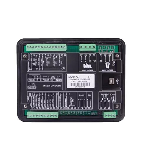 جهاز التحكم DC60D DC62D DC60DR DC62DR مولد السيارات بدء إيقاف وحدة التحكم الملونة عرض أجزاء مجموعة مولد غاز الديزل (DC62DR مع RS485) in Saudi Arabia