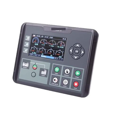 جهاز التحكم DC60D DC62D DC60DR DC62DR مولد السيارات بدء إيقاف وحدة التحكم الملونة عرض أجزاء مجموعة مولد غاز الديزل (DC62DR مع RS485) in Saudi Arabia