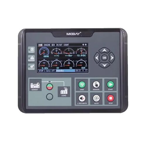 جهاز التحكم DC60D DC62D DC60DR DC62DR مولد السيارات بدء إيقاف وحدة التحكم الملونة عرض أجزاء مجموعة مولد غاز الديزل (DC62DR مع RS485) in Saudi Arabia