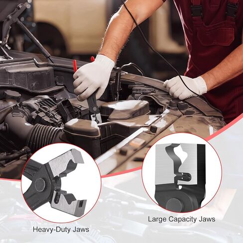 4-Piece Electrical Disconnect Pliers Kit for Cars, Professional Universal Automotive Electrical Plug Connector Removal Tool, Hose Clamp Pliers & Connector Separator for Car Wiring Harness Repair in Saudi Arabia