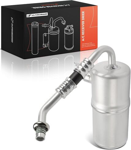 مكيف هواء ألومنيوم ممتاز A/C مجفف استقبال متوافق مع موديلات Ford & Lincoln - F-150 2004 4.6L 5.4L، F-150 2005 4.2L 5.4L، F-150 2006-2008، F-150 Heritage 2004 5.4L، Mark LT، فضي in Kuwait
