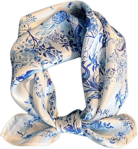 Mulberry Silk Scarf – Square 21" Neckerchief Head Wrapping Scarves for Women, Ladies. Men's Lightweight Neck Scarves in Saudi Arabia