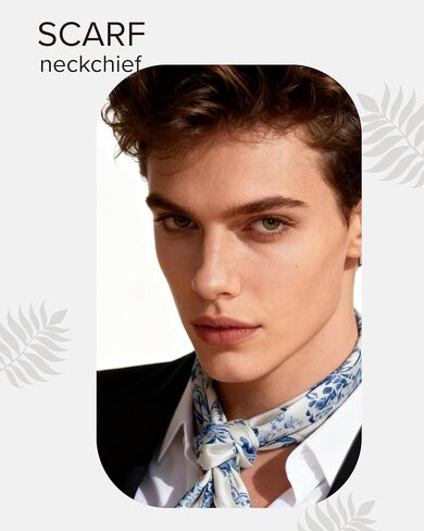 Mulberry Silk Scarf – Square 21" Neckerchief Head Wrapping Scarves for Women, Ladies. Men's Lightweight Neck Scarves in Saudi Arabia