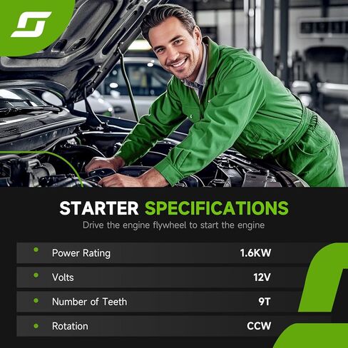 New Starter Compatible with Honda Accord 1998-2007, Odyssey 1999-2006, Pilot 2003-2005, Acura MDX 2001-2002, TL 1999-2006, CL 1997-1999, CL 2001-2003, 3.0L 3.2L 3.5L V6, 06312-P8A-5050 17728 in Saudi Arabia