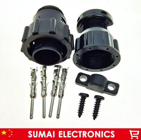 Boicus Wiring Connecting Terminals - 4 Pin AMP/TE 206429-1 Auto Sensor Plug Connector For SMEMA Car,4P Plug With Pin - (Color: Male with Pin, Package: 5 Sets) in Saudi Arabia