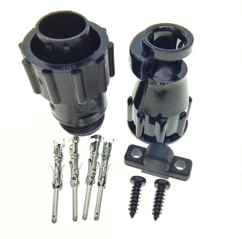 Boicus Wiring Connecting Terminals - 4 Pin AMP/TE 206429-1 Auto Sensor Plug Connector For SMEMA Car,4P Plug With Pin - (Color: Male with Pin, Package: 5 Sets) in Saudi Arabia