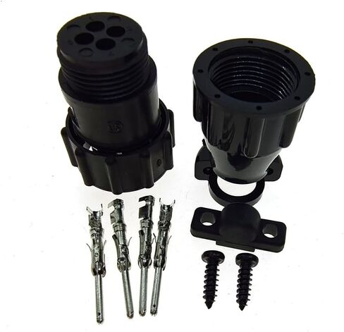 Boicus Wiring Connecting Terminals - 4 Pin AMP/TE 206429-1 Auto Sensor Plug Connector For SMEMA Car,4P Plug With Pin - (Color: Male with Pin, Package: 5 Sets) in Saudi Arabia