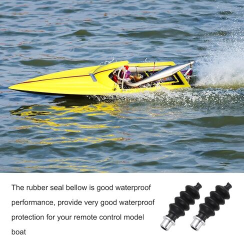 MECCANIXITY 4Sets 32mm Waterproof Push Rod Rubber Seal Bellow with Aluminum Mount for RC Boat Brushless Electric Boat Car in Saudi Arabia