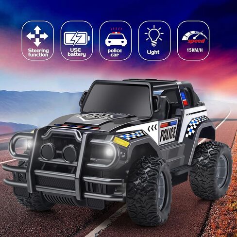 Spider Rc Cars, Remote Control Car for Boys 4-7 8-12 Stunt Rc Monster Trucks with 360 Flips & 3D Lights & Music, Car Toys for Kids Toddlers Christmas Birthday Gift in Kuwait