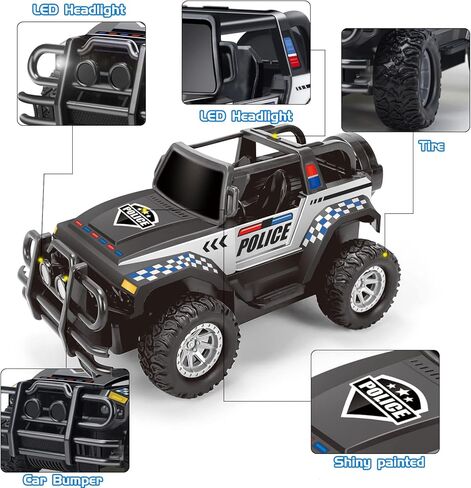 Spider Rc Cars, Remote Control Car for Boys 4-7 8-12 Stunt Rc Monster Trucks with 360 Flips & 3D Lights & Music, Car Toys for Kids Toddlers Christmas Birthday Gift in Kuwait