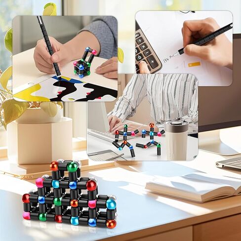 Christmas Stocking Stuffers Magnetic Fidget Pen, Decompression Magnetic Toy Pen, Funny Gifts for Teen Boys Girls Gifts, Kids Novelty Gadget Gift, Birthday Gift, Valentine Classroom Gifts (Small Blue) in Saudi Arabia