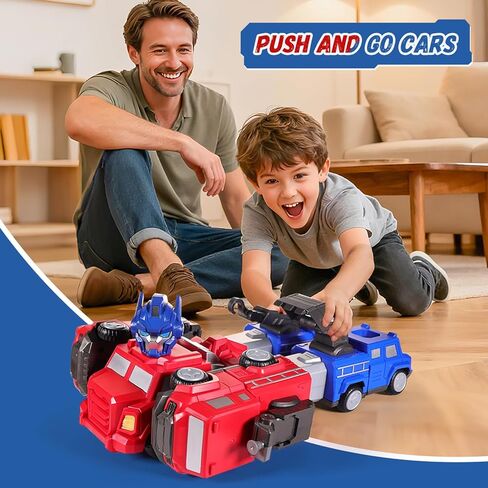 5 in 1 Magnetic Transform Cars Robot Toys Gift for Boy Ages 4-6, Easy DIY Assembly, STEM Magnetic Transform Engineering Trucks Toy, Birthday for Kids 3 4 5 6 7 Year Old(Yellow) in Saudi Arabia